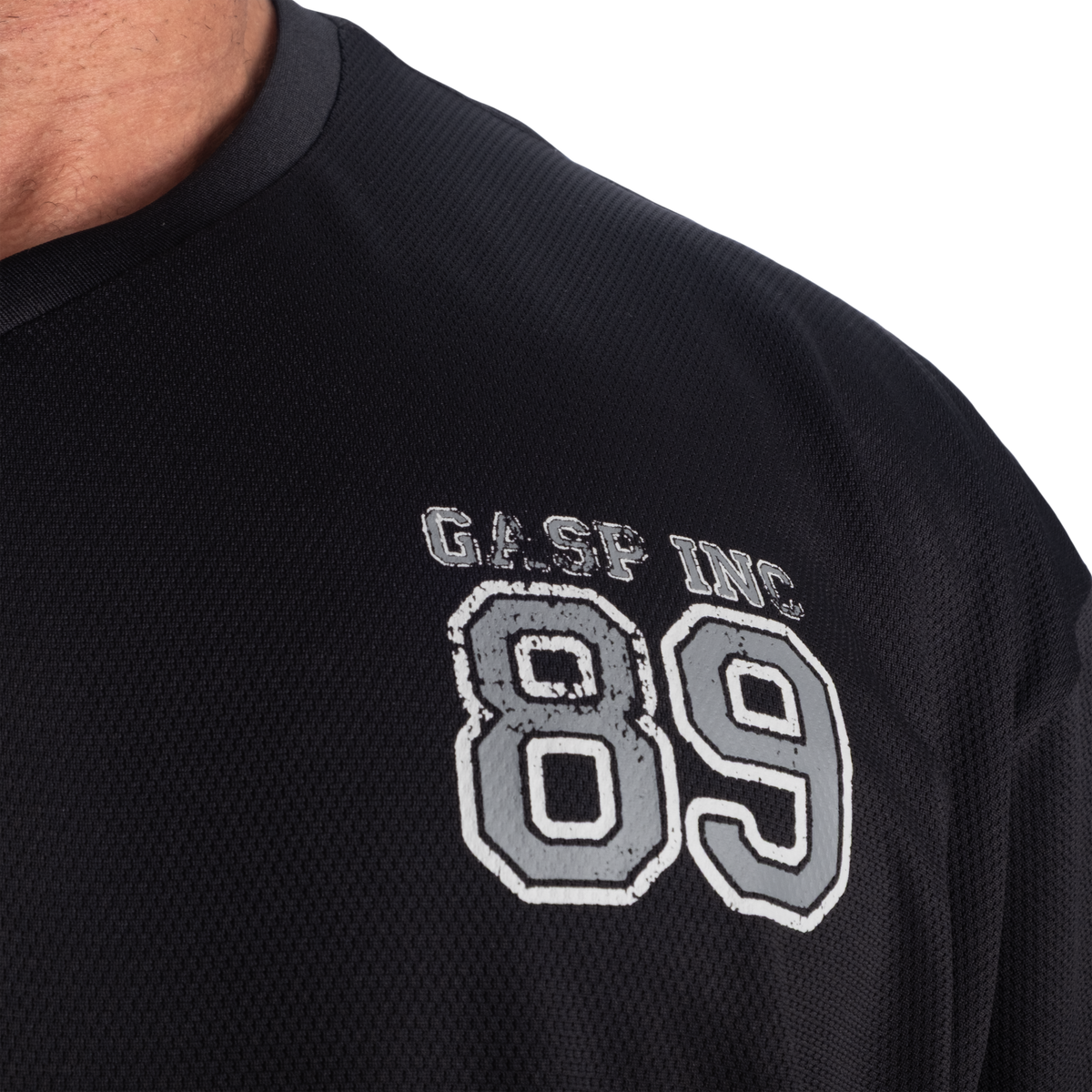 GASP V-Neck Mesh Iron Tee